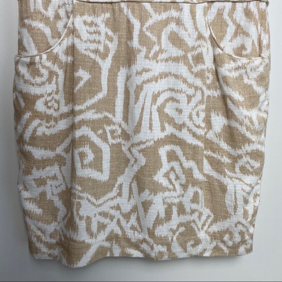 PENDLETON Tan & Ivory Drop Waist Sheath Dress! 4 - Picture 4 of 9